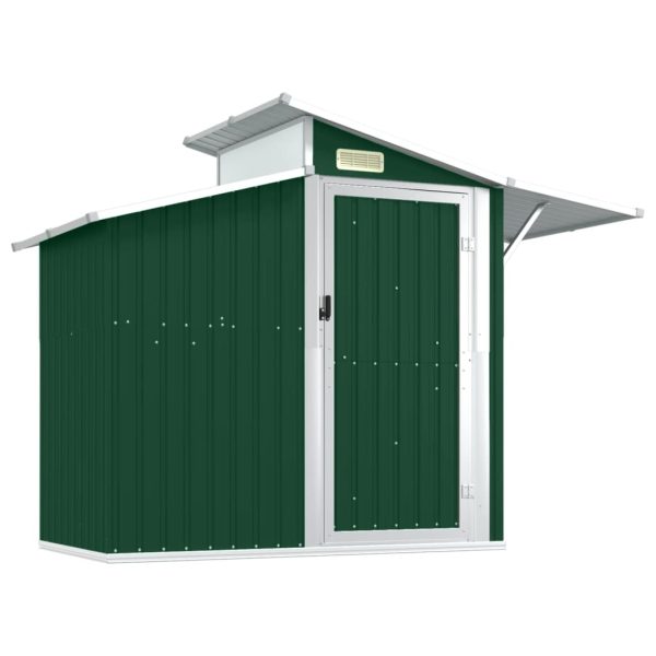 Abrigo de jardim 270x130x208,5 cm aço galvanizado verde - Image 2