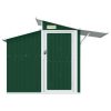 Abrigo de jardim 270x130x208,5 cm aço galvanizado verde - Image 3