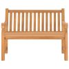 Banco de jardim 114 cm madeira de teca maciça - Image 2