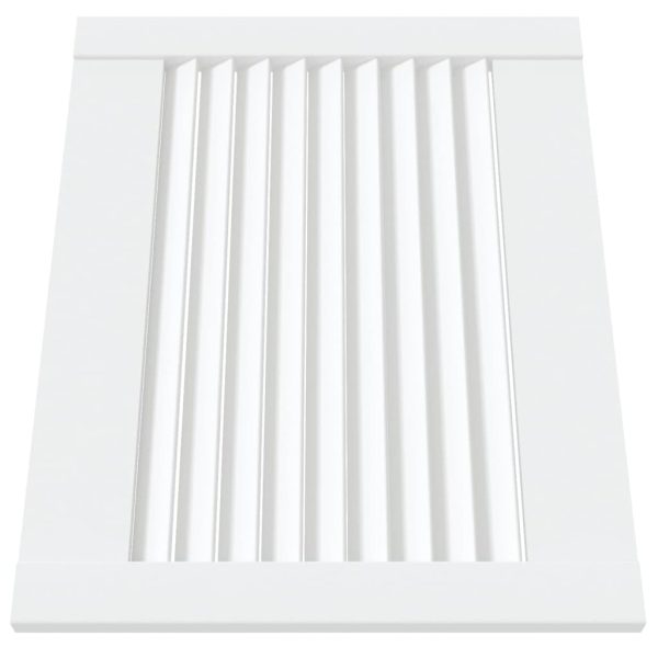 Portas com venezianas 2 pcs 39,5x49,4 cm pinho maciço branco - Image 3