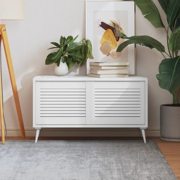 Portas com venezianas 2 pcs 39,5x49,4 cm pinho maciço branco