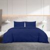 Conjunto capa de edredão 200x220cm microfibra leve azul marinho - Image 3