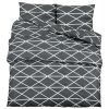 Conjunto de capa de edredão 240x220 cm algodão cinza - Image 2