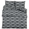 Conjunto de capa de edredão 260x240 cm algodão cinzento - Image 2