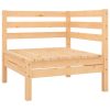 13 pcs conjunto lounge de jardim pinho maciço - Image 3