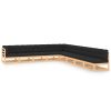 9 pcs conj. lounge jardim c/ almofadões antracite pinho maciço