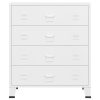 Cómoda industrial 78x40x93 cm metal branco - Image 3