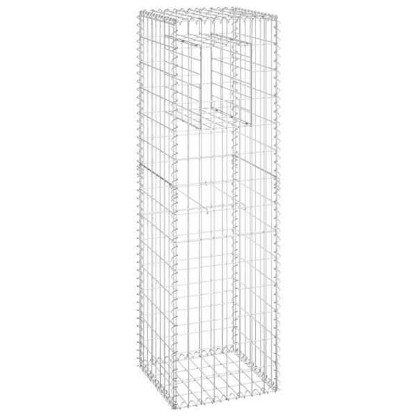 Postes/cestos gabião 2 pcs 40x40x140 cm ferro - Image 3