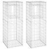 Postes/cestos gabião 2 pcs 50x50x140 cm ferro - Image 2