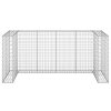 Muro gabião p/ caixotes do lixo aço galvanizado 254x100x110 cm - Image 3