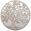 Espelho de jardim p/ uso exterior ferro 60x2,5 cm cor de areia - Image 2