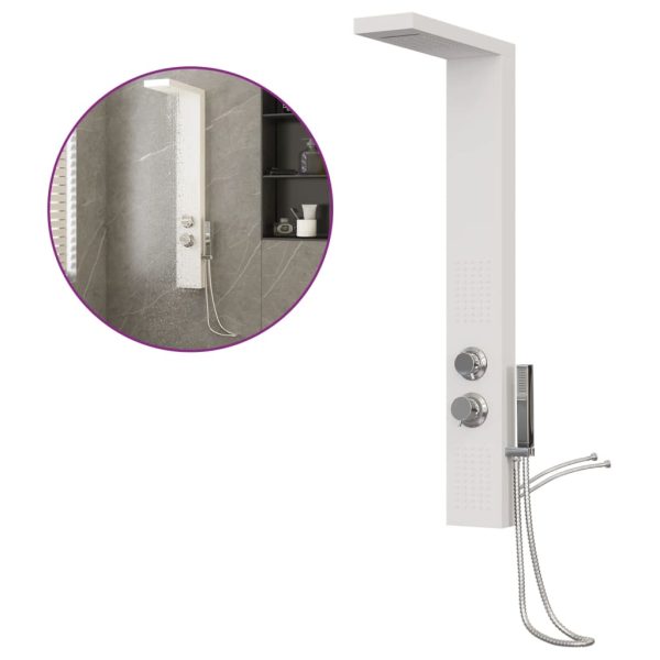 Sistema de coluna de duche em alumínio branco - Image 2