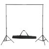 Kit de estúdio fotográfico com conjunto de iluminação e fundo - Image 3