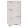 Sapateira HAMAR 59,5x35x117 cm pinho maciço branco - Image 2