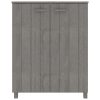 Sapateira HAMAR 85x40x108 cm pinho maciço cinza-claro - Image 3
