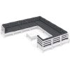 12 pcs conjunto lounge de jardim c/ almofadões pinho branco - Image 2