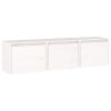 Móveis de TV 3 pcs madeira de pinho maciça branco - Image 2