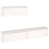 Móveis de TV 3 pcs madeira de pinho maciça branco - Image 2