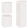 Móveis de TV 3 pcs madeira de pinho maciça branco - Image 2