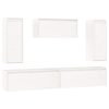 Móveis de TV 5 pcs madeira de pinho maciça branco - Image 2