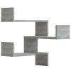 Estante canto 2pcs 40x40x50cm derivados madeira cinzento sonoma - Image 2