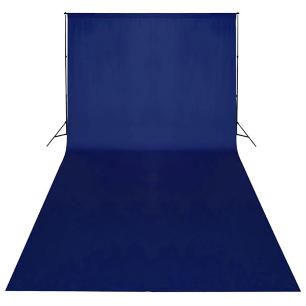 Fundo fotográfico em algodão 600x300 cm chroma key azul - Image 3
