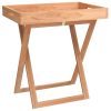 Mesa/tabuleiro dobrável 52x36x56,5 madeira de nogueira maciça - Image 2