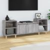 Móvel de TV 160x35x55 cm derivados de madeira cinzento sonoma