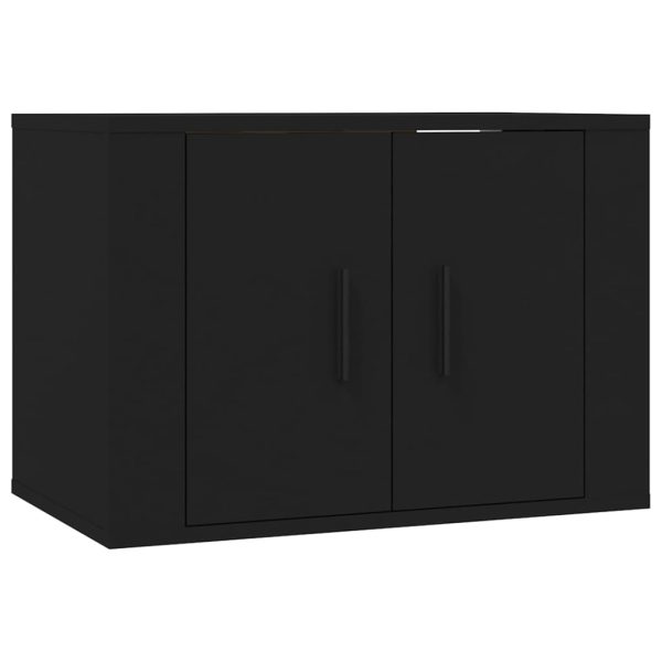 Móvel de TV para parede 57x34,5x40 cm preto - Image 2