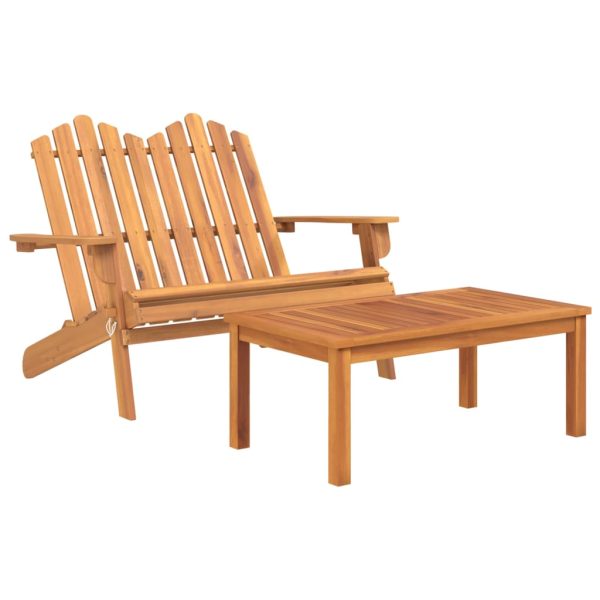 Conjunto lounge de jardim Adirondack 2pcs acácia maciça - Image 2