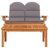 Conjunto lounge de jardim Adirondack 2pcs acácia maciça - Image 3