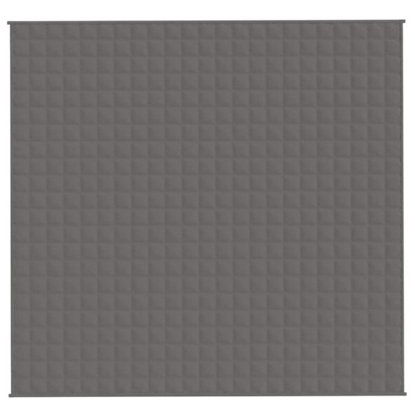 Manta pesada 15 kg 220x240 cm tecido cinzento - Image 3