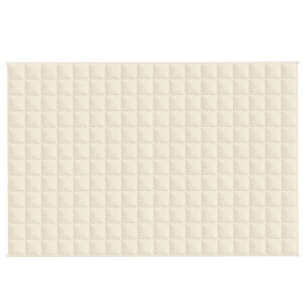 Manta pesada 5 kg 122x183 cm tecido creme-claro - Image 3