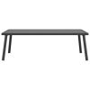 Mesa de centro de jardim 110x55x35 cm aço antracite - Image 3