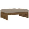 Apoio de pés para jardim 120x80 cm pinho maciço castanho-mel - Image 2