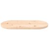 Tampo de mesa oval 80x40x2,5 cm madeira de pinho maciça - Image 3
