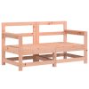Sofás de canto para jardim 2 pcs madeira de douglas maciça - Image 2
