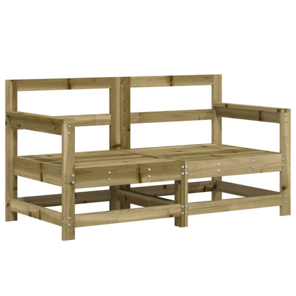 Sofás de canto para jardim 2 pcs madeira de pinho impregnada - Image 2