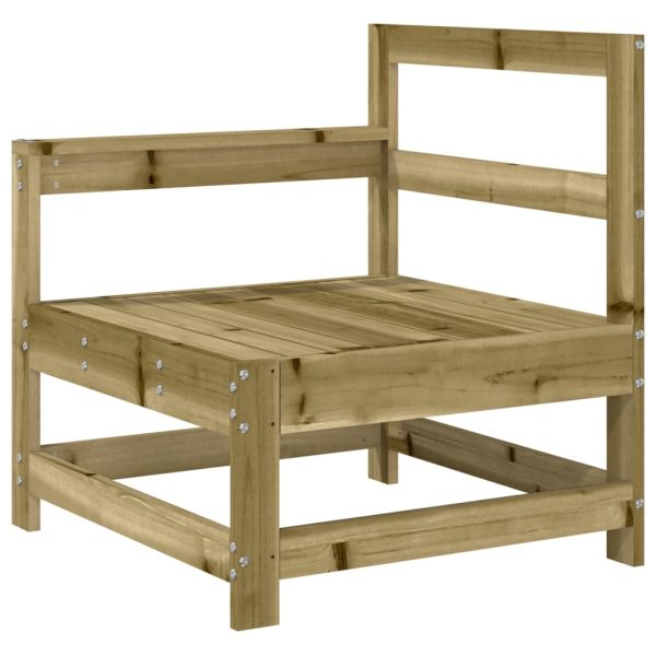 Sofás de canto para jardim 2 pcs madeira de pinho impregnada - Image 3