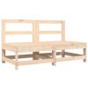 Sofás de centro para jardim 2 pcs madeira de pinho maciça - Image 2