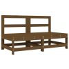 Sofás de centro para jardim 2 pcs pinho maciço castanho-mel - Image 2