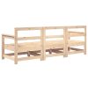 3 pcs conjunto lounge de jardim madeira de pinho maciça - Image 3