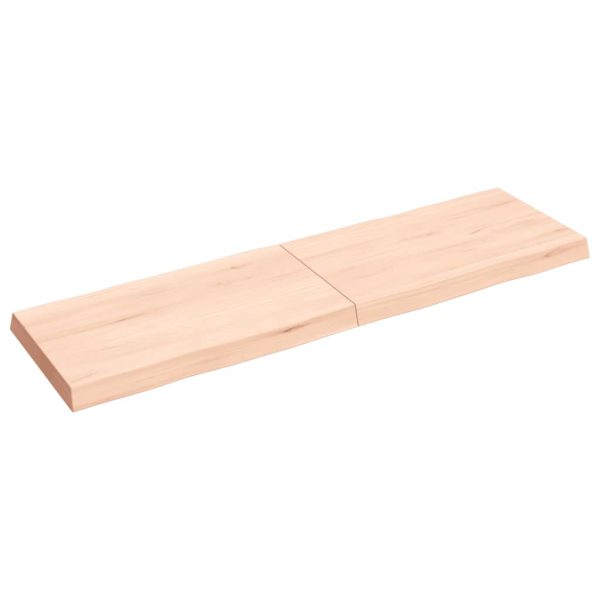 Tampo de mesa c/ bordas vivas carvalho maciço não tratado - Image 3