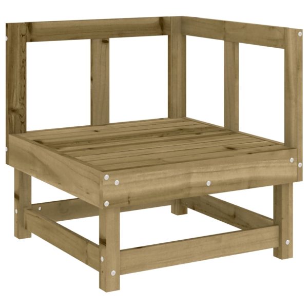 5 pcs conjunto lounge de jardim madeira de pinho impregnada - Image 3