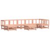8 pcs conjunto lounge de jardim madeira de douglas maciça - Image 2
