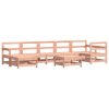 8 pcs conjunto lounge de jardim madeira de douglas maciça - Image 2