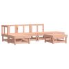 6 pcs conjunto lounge de jardim madeira de douglas maciça - Image 2