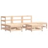 6 pcs conjunto lounge de jardim pinho maciço - Image 2