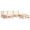 6 pcs conjunto lounge de jardim pinho maciço - Image 2