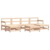 7 pcs conjunto lounge de jardim pinho maciço - Image 2
